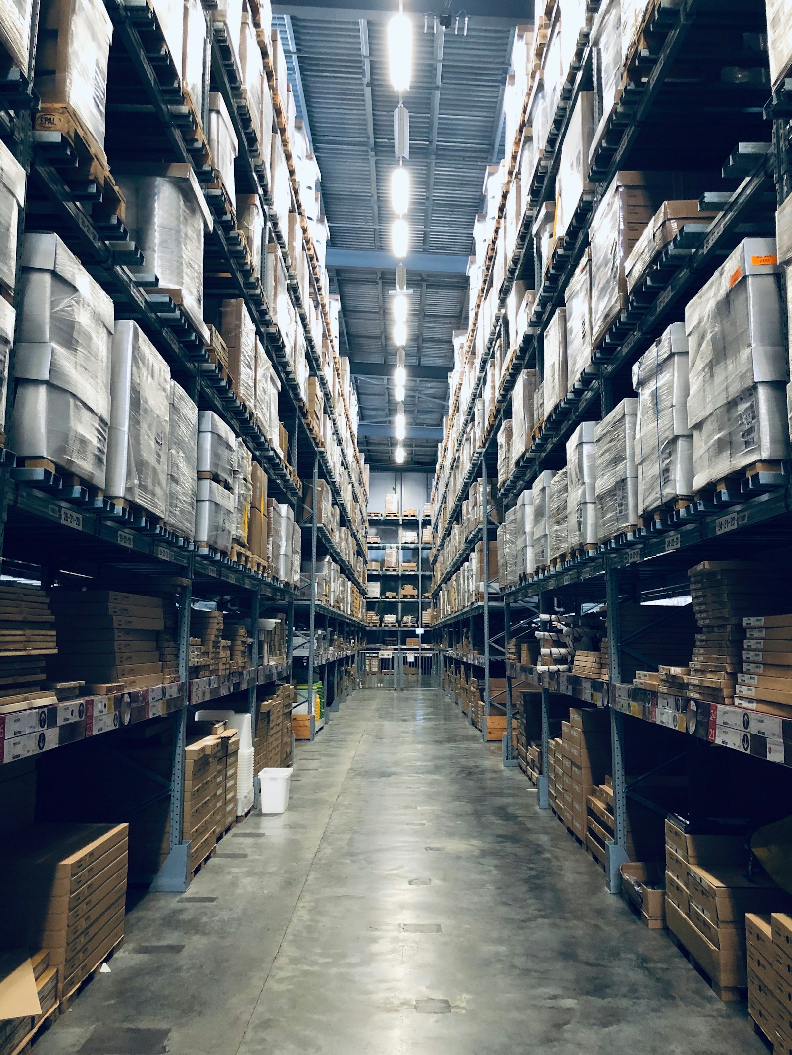 Freight terminal handling cargo